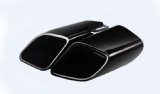 2017+ Panamera turbo exhaust tip,muffler tip, tail tip + black steel