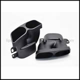 Black High Perfomance 304 Stailness Steel Exhaust Tips, Exhaust Tail Pipe, Exhaust Pipe for All Benz W205 W212 W213 W222 Brabus